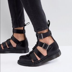 Dr Martens Geraldo ankle strap sandals in black